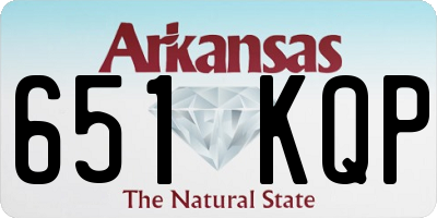AR license plate 651KQP