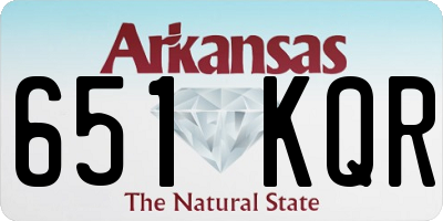 AR license plate 651KQR