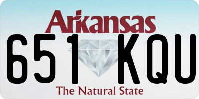 AR license plate 651KQU