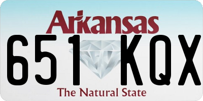 AR license plate 651KQX