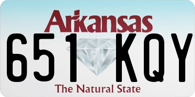 AR license plate 651KQY