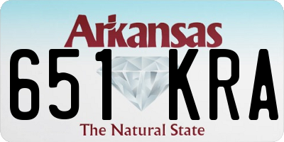 AR license plate 651KRA