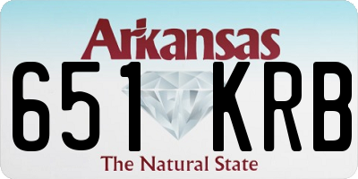 AR license plate 651KRB