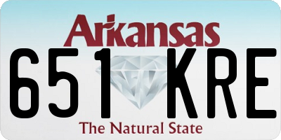 AR license plate 651KRE