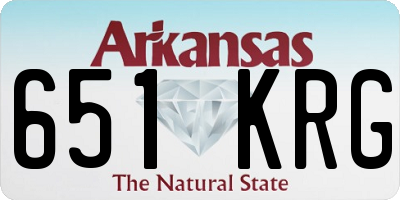 AR license plate 651KRG