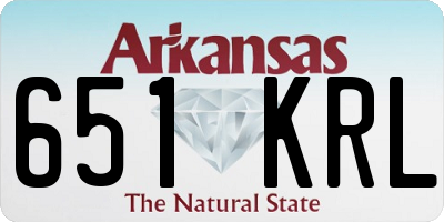 AR license plate 651KRL
