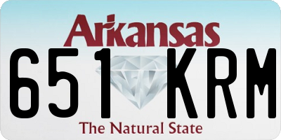 AR license plate 651KRM