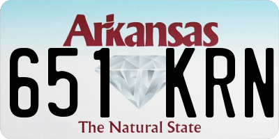 AR license plate 651KRN