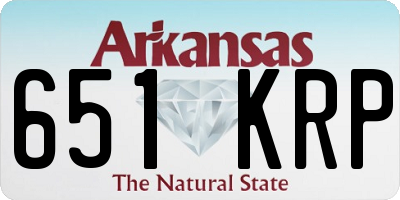 AR license plate 651KRP