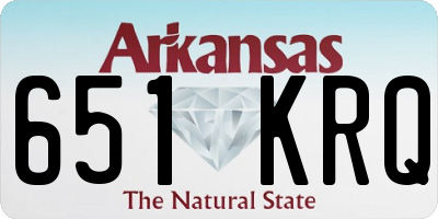 AR license plate 651KRQ