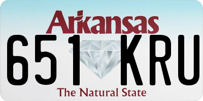 AR license plate 651KRU