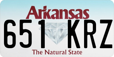 AR license plate 651KRZ