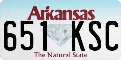 AR license plate 651KSC