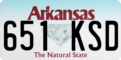 AR license plate 651KSD