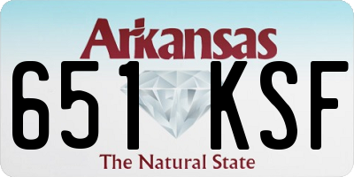 AR license plate 651KSF