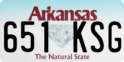 AR license plate 651KSG