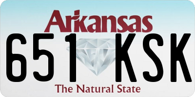 AR license plate 651KSK