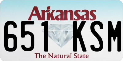AR license plate 651KSM