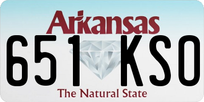 AR license plate 651KSO