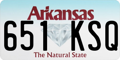 AR license plate 651KSQ