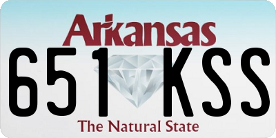 AR license plate 651KSS