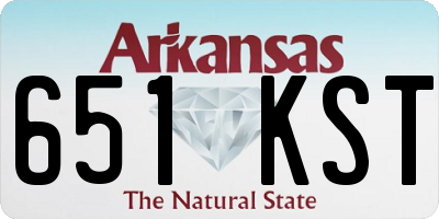 AR license plate 651KST