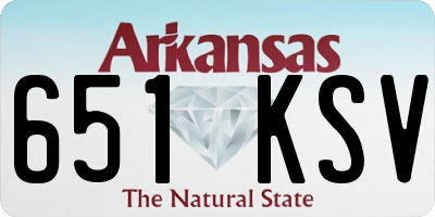 AR license plate 651KSV