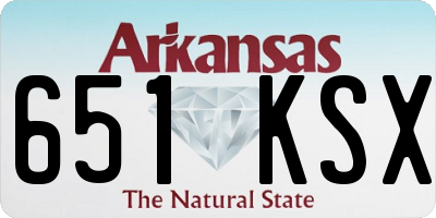 AR license plate 651KSX