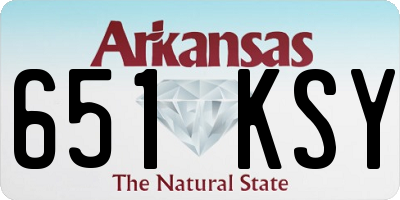 AR license plate 651KSY