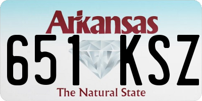 AR license plate 651KSZ