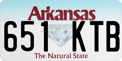 AR license plate 651KTB