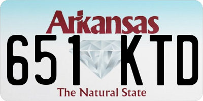 AR license plate 651KTD