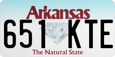 AR license plate 651KTE