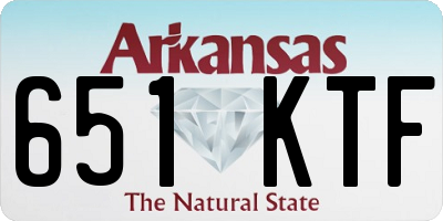 AR license plate 651KTF