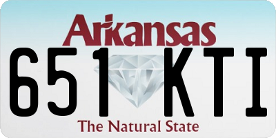 AR license plate 651KTI