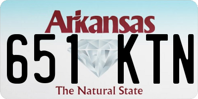 AR license plate 651KTN