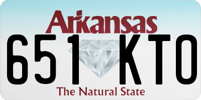 AR license plate 651KTO