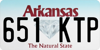 AR license plate 651KTP