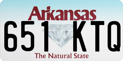 AR license plate 651KTQ