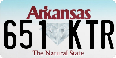 AR license plate 651KTR