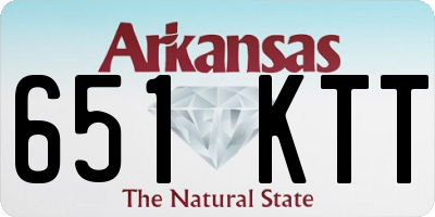 AR license plate 651KTT