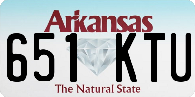 AR license plate 651KTU