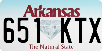 AR license plate 651KTX