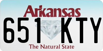 AR license plate 651KTY