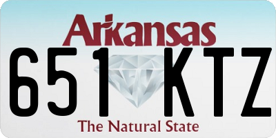 AR license plate 651KTZ