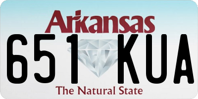 AR license plate 651KUA