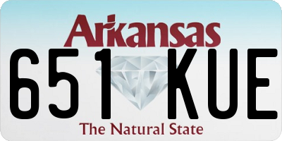 AR license plate 651KUE
