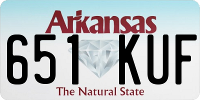AR license plate 651KUF
