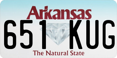 AR license plate 651KUG