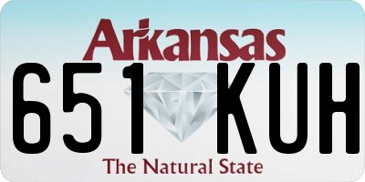 AR license plate 651KUH